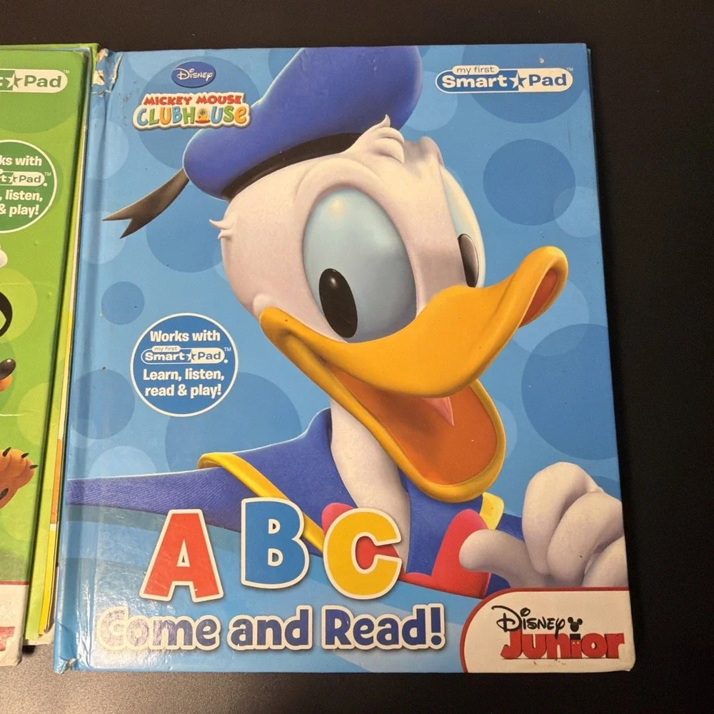 Set Of 2 Disney Jr My First Smart Pad 1,2,3 Ready, Set, Go! & ABC Come‎ & Read